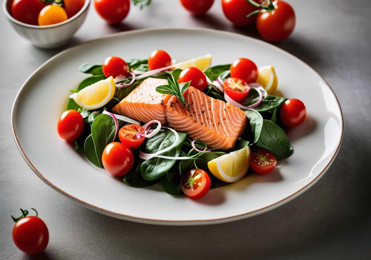 Salad with Salmon