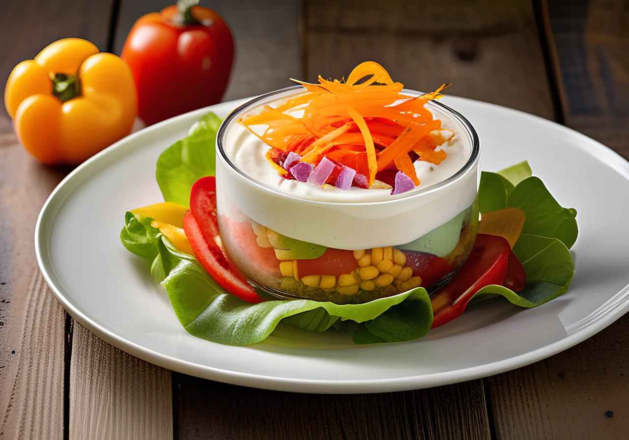 Layered Salad in a Glass