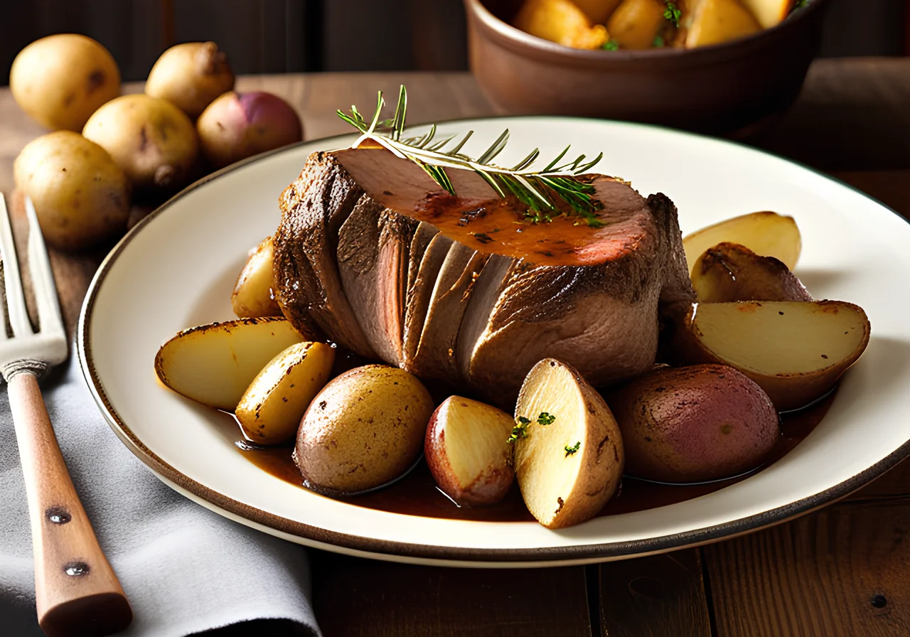 Lamb Roast with Potatoes