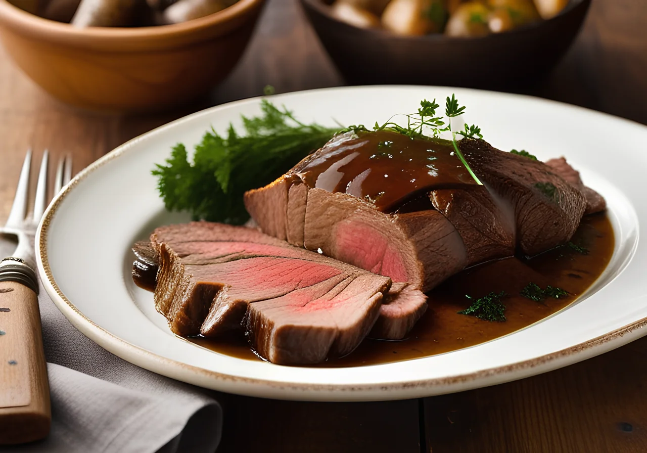 Braised Beef Roast with Mushrooms