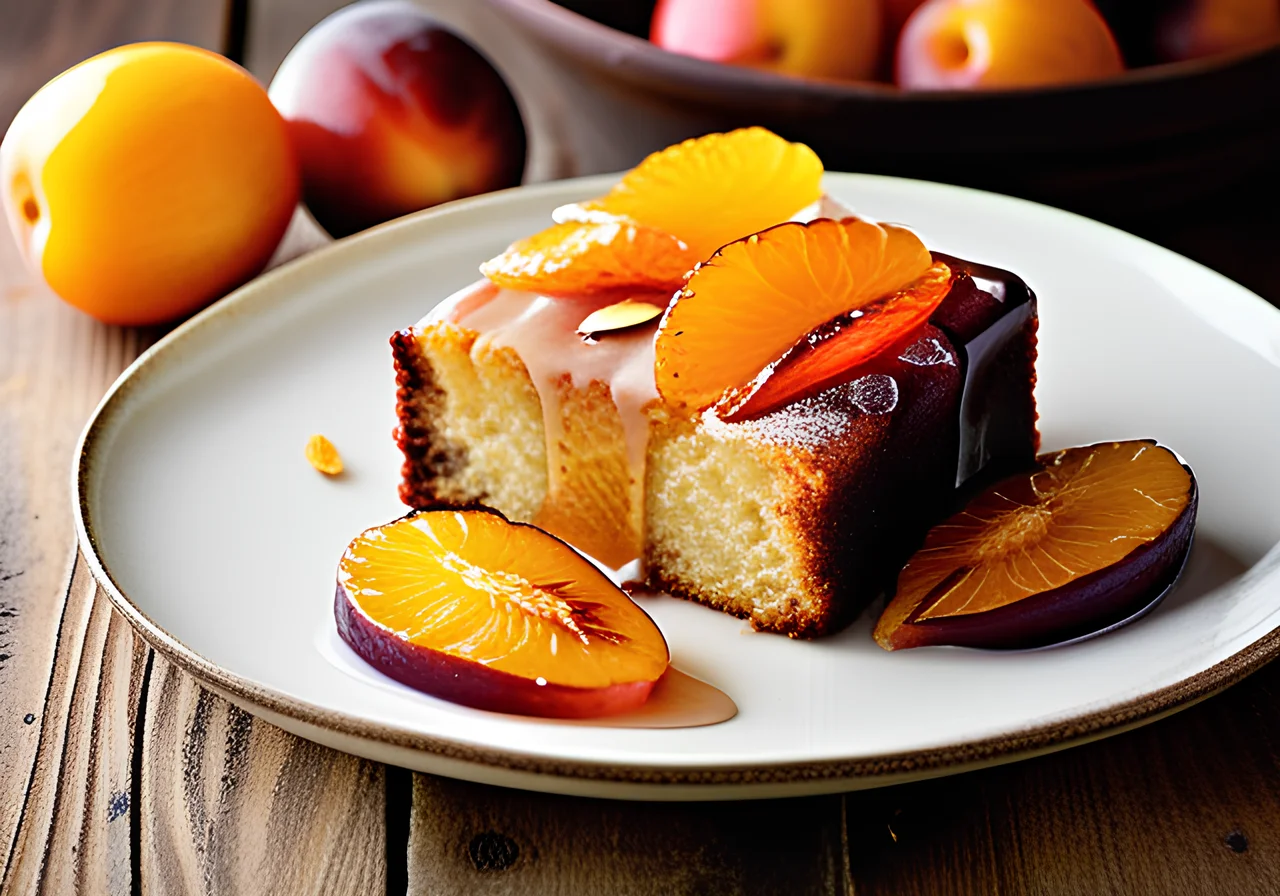 Plum Cake from Quark- Oil Dough