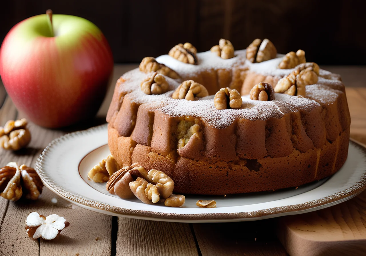 Apple Walnut Cake