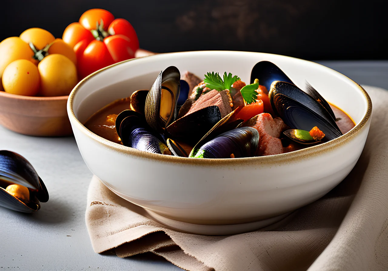 Beef Stew with Mussels
