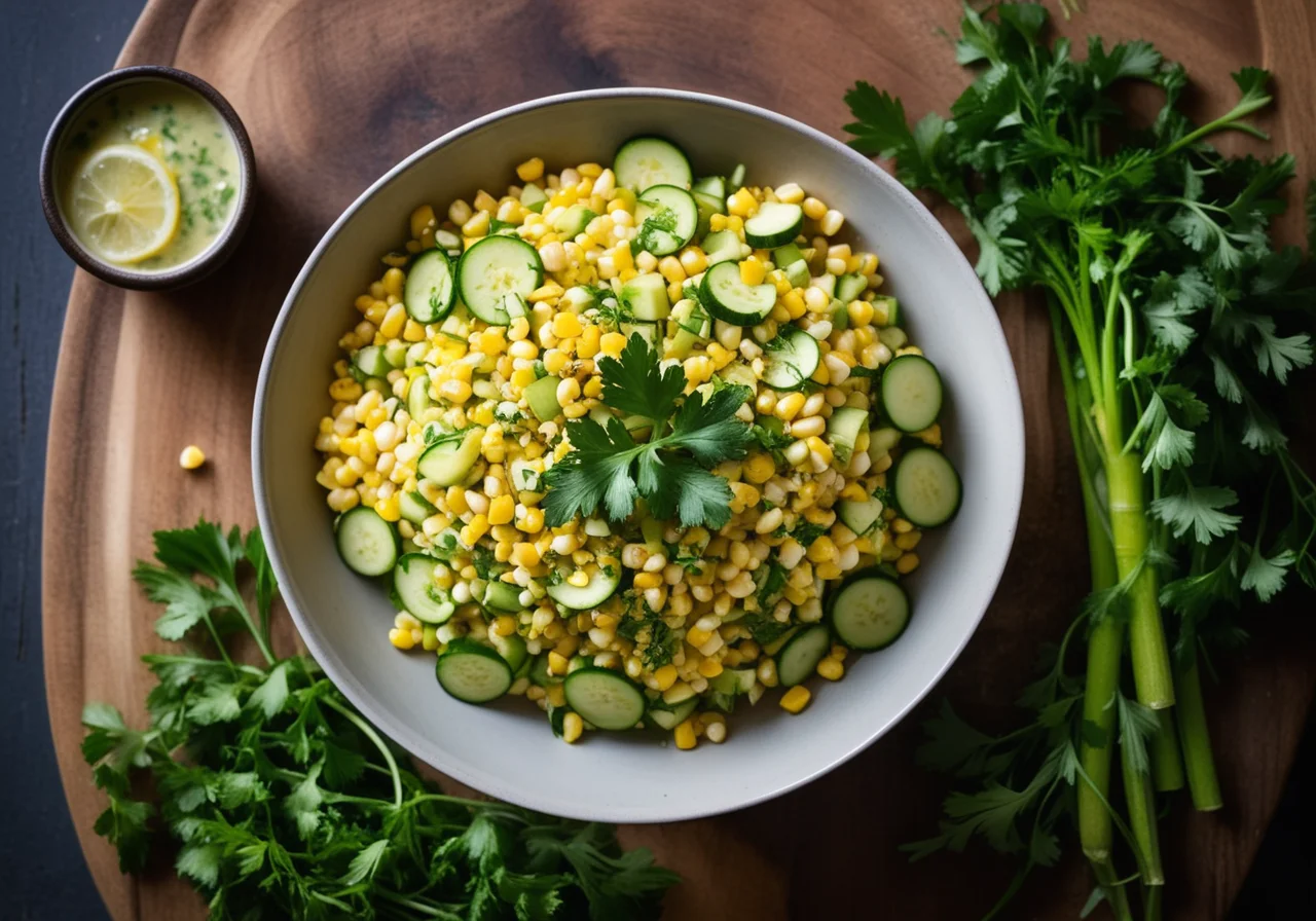 Corn Salad with Zucchini