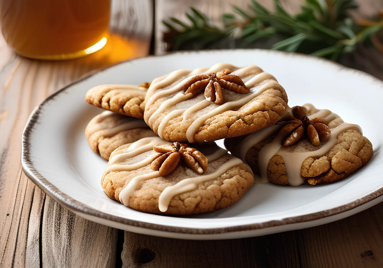 Walnut Cookies with Honey
