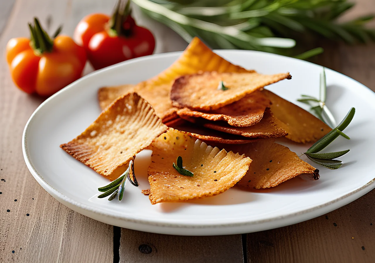 Parmesan Chips with Herbs and Paprika