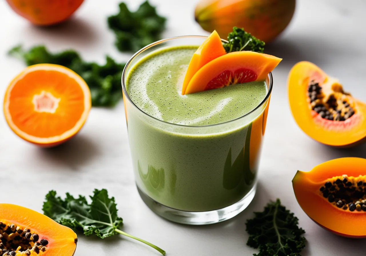 Papaya Kale Smoothie