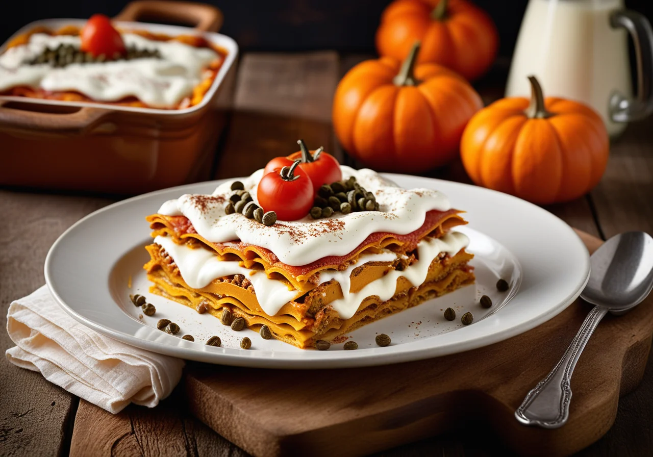 Pumpkin and Sour Cream Lasagna