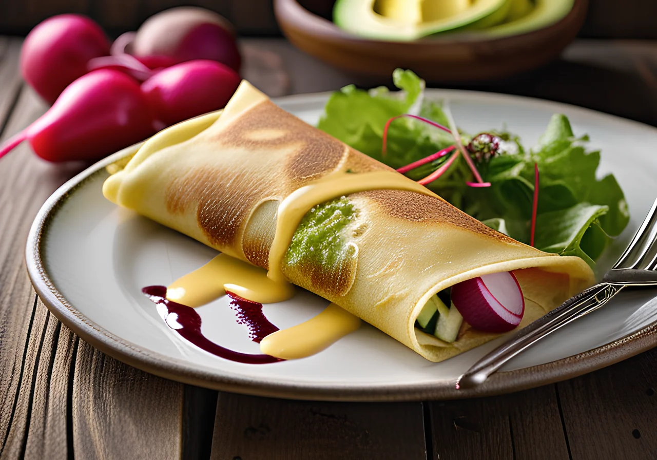 Vegetable‑Stuffed Crepes