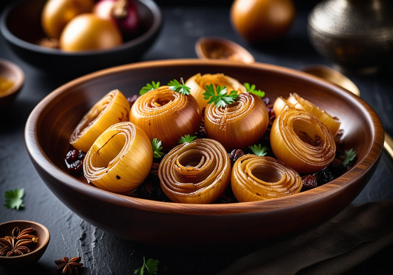 Maroccan-Style Honey Glazed Onions