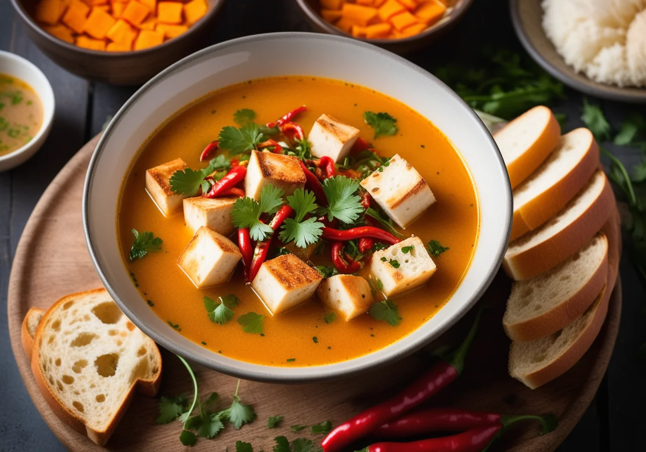 Spicy Fish Soup with Sweet Potatoes