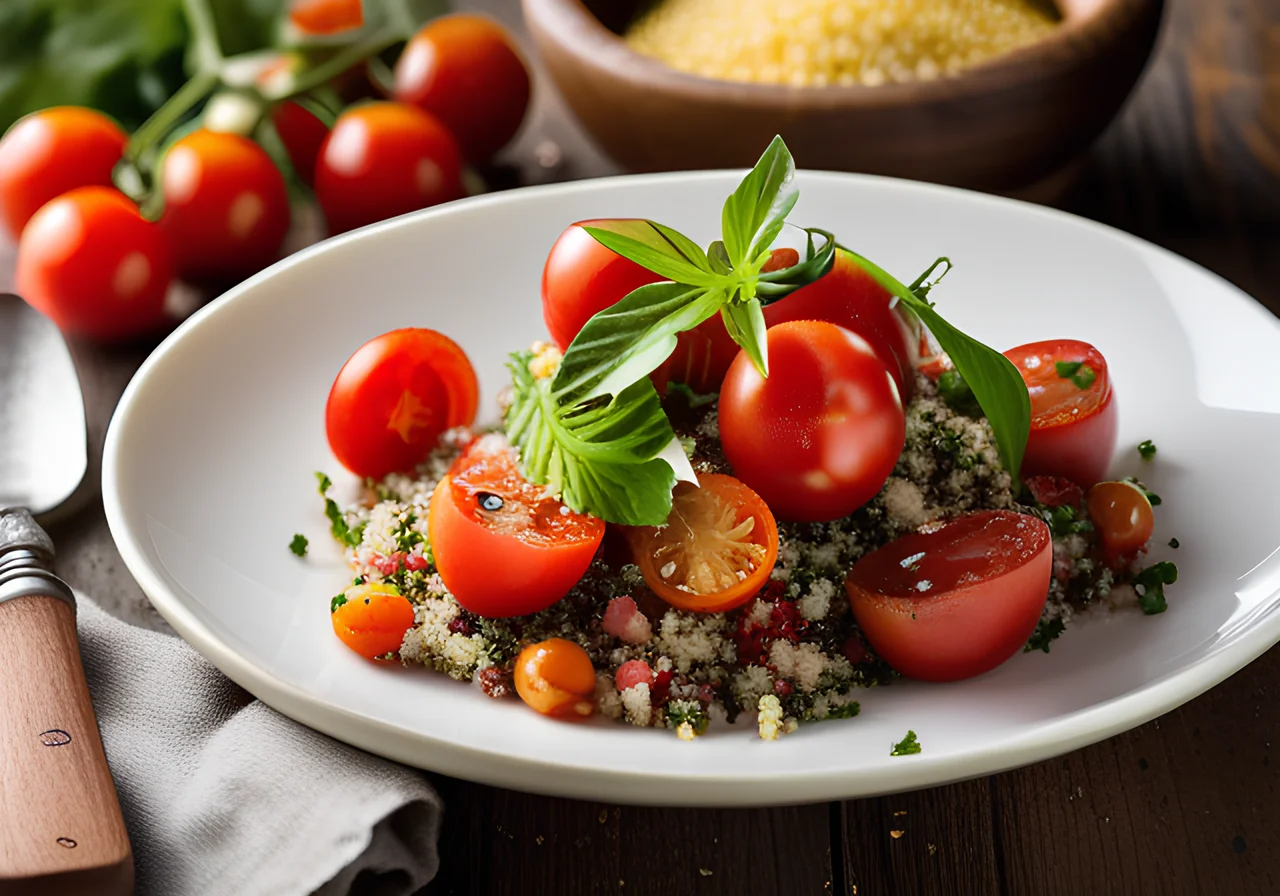 Quinoa Tomato Salad with Chickpeas