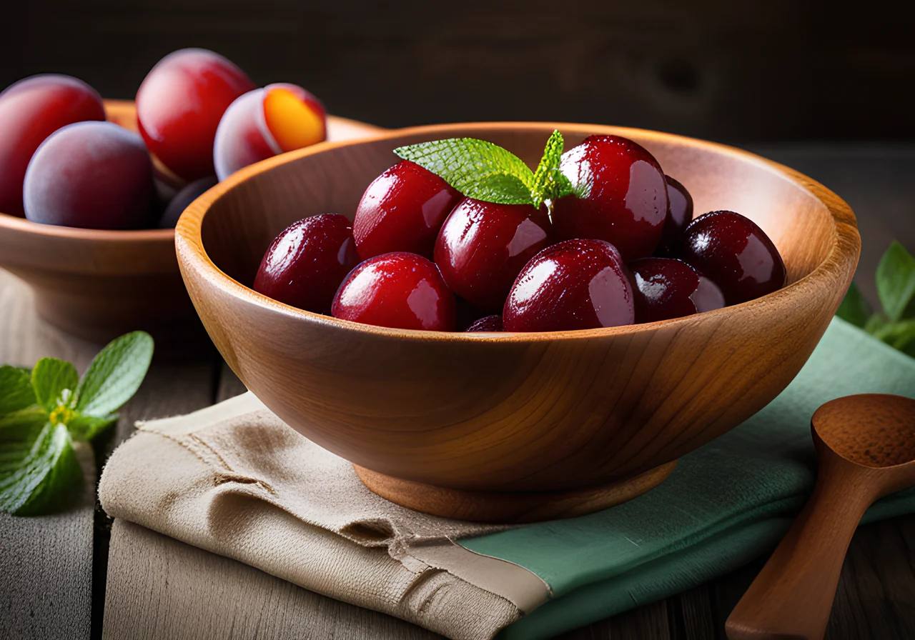 Plum Compote Without Sugar