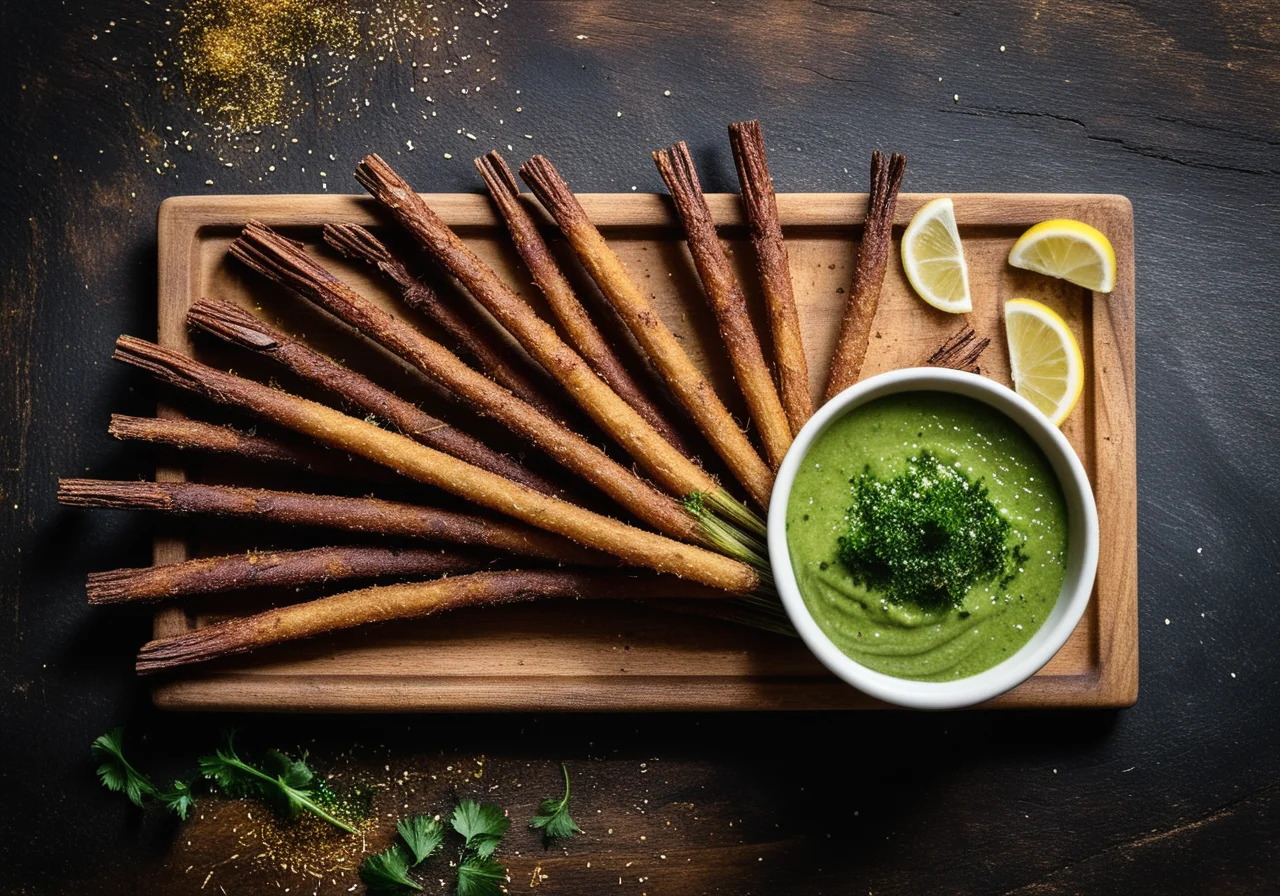 Fried Black Salsify