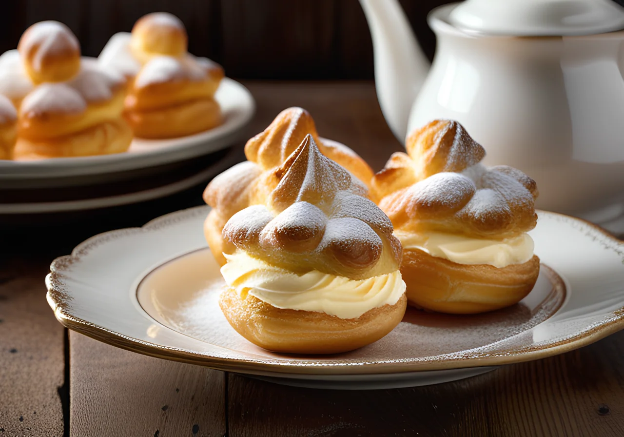Swan-Shaped Cream Puffs