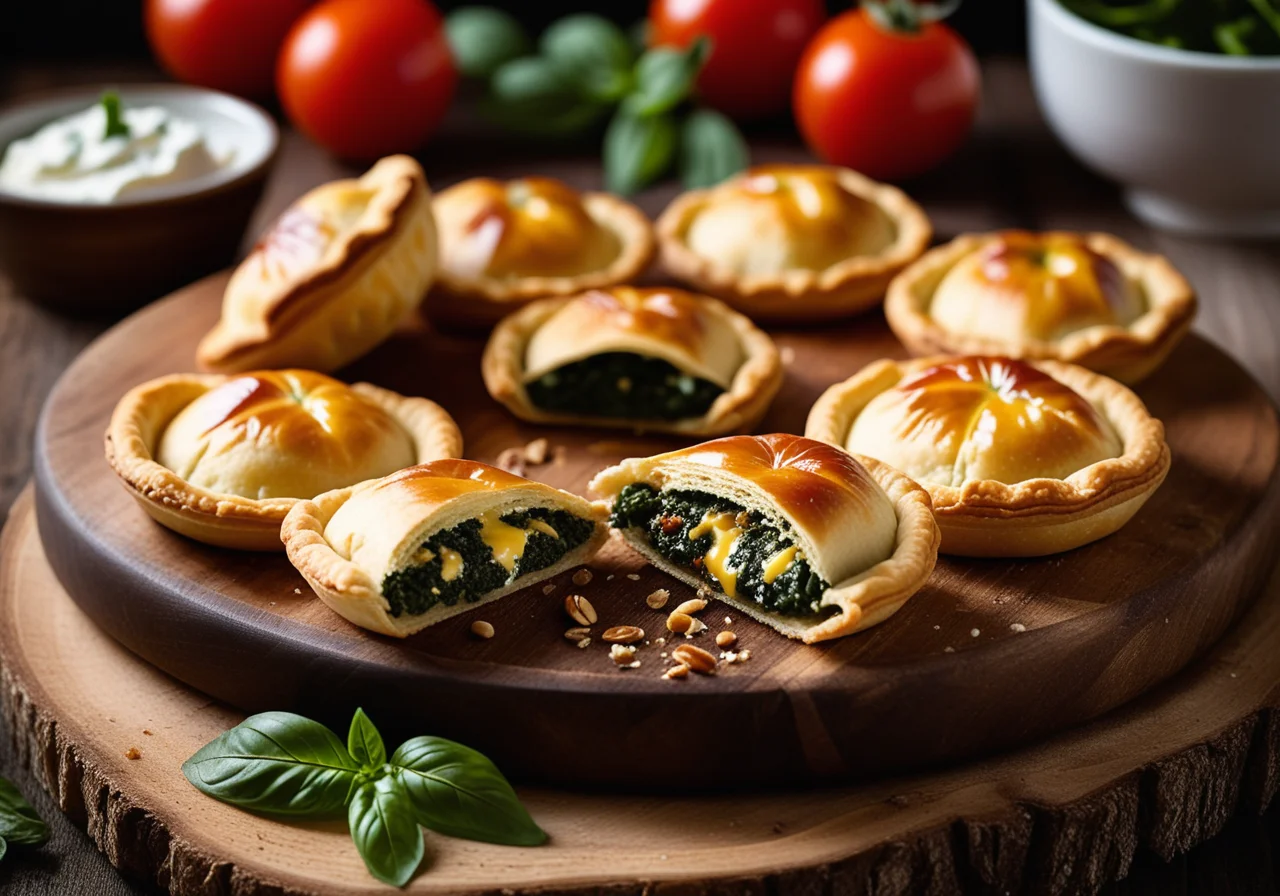 Spinach‑Tomato Pockets