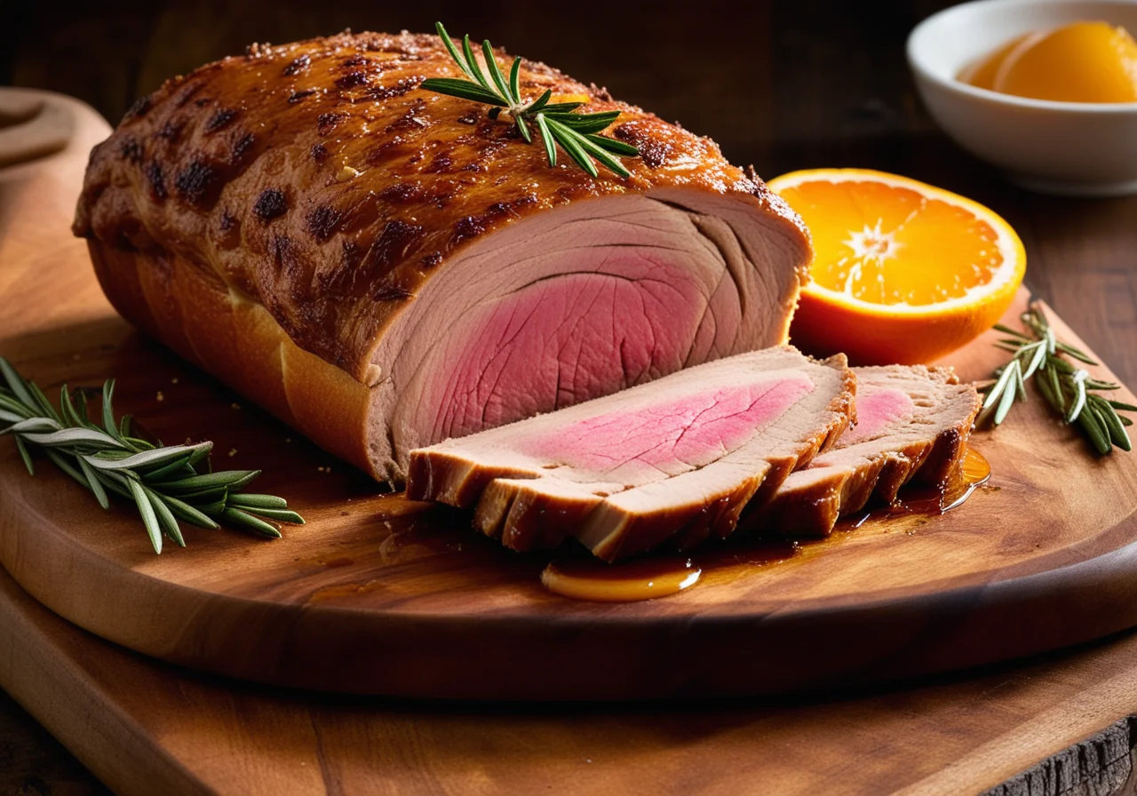 Ham Roast with Cloves and Mustard-Honey Crust