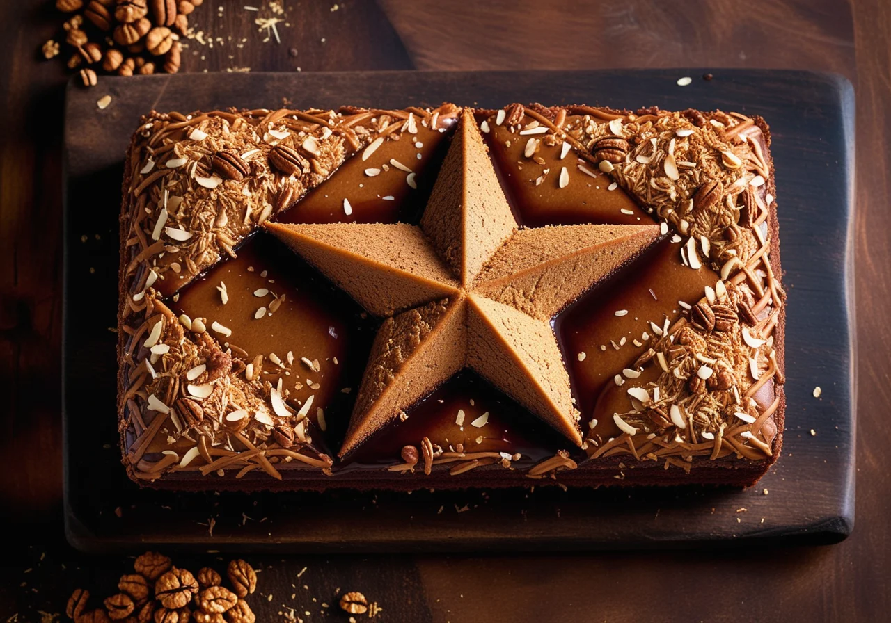 Spiced Star-Shaped Cake