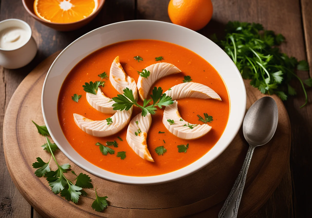 Paprika Soup with Carp