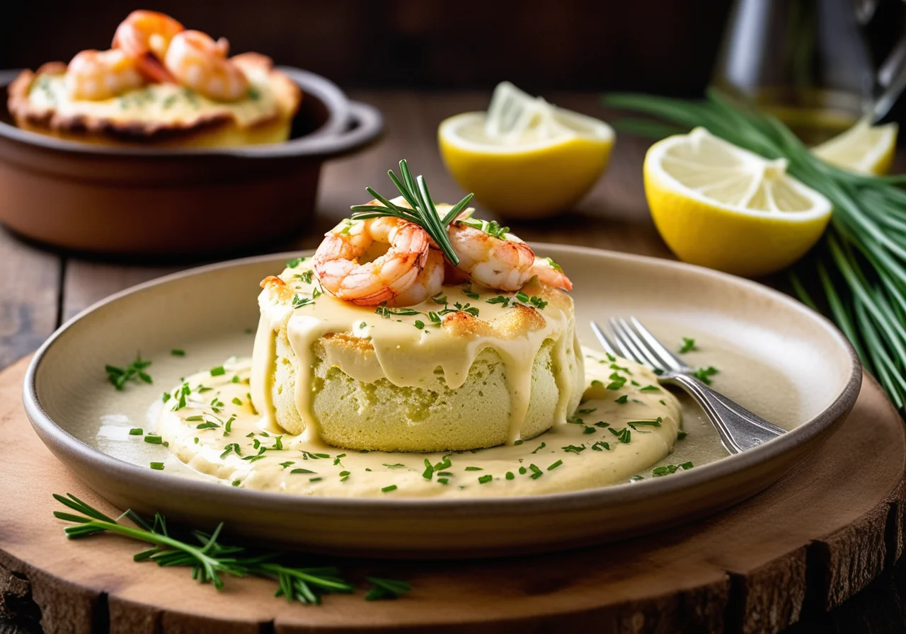 Artichoke Shrimp Soufflé