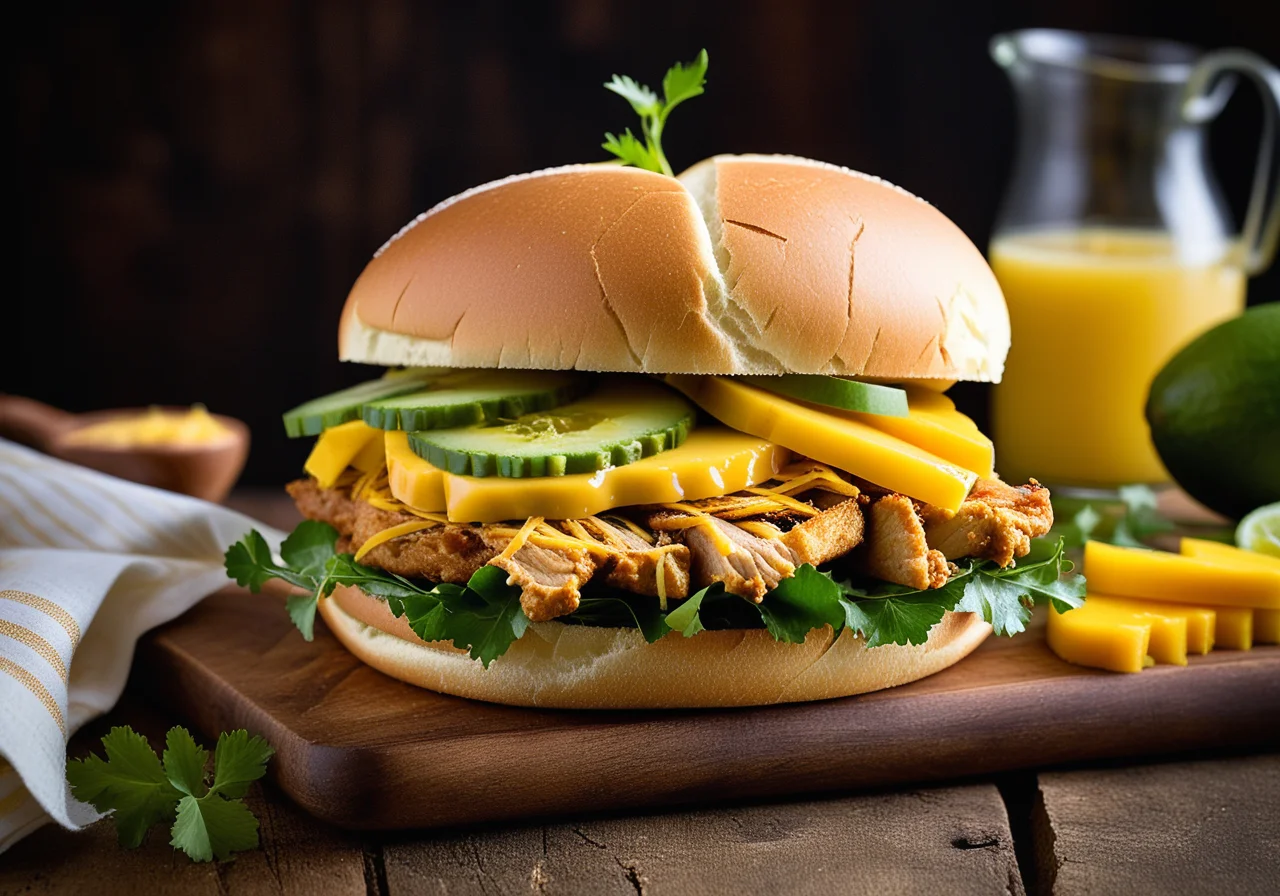 Chicken Sandwiches with Mango Chutney