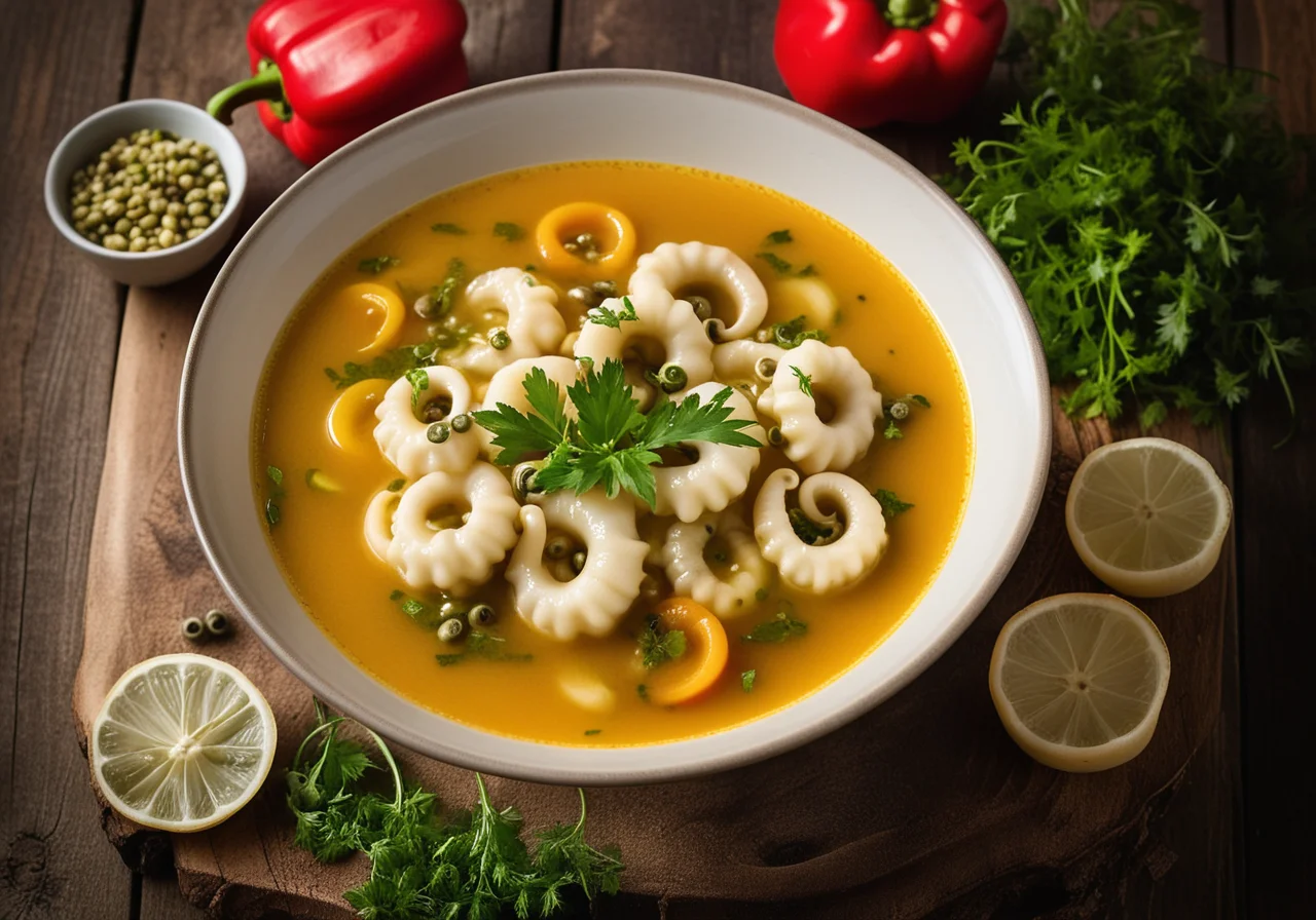 Calamari Soup with Capers and Celery