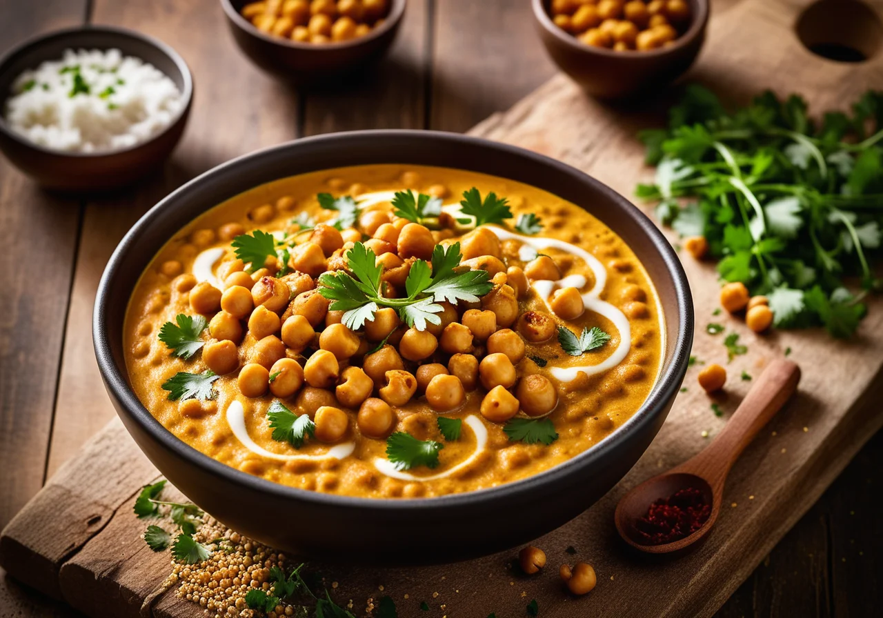 Chickpeas in North Indian Style