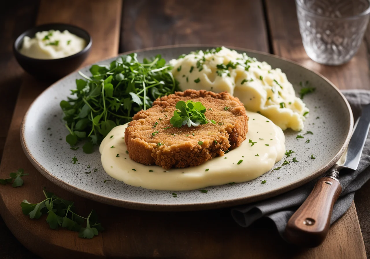 Cheese‑Baked Schnitzel