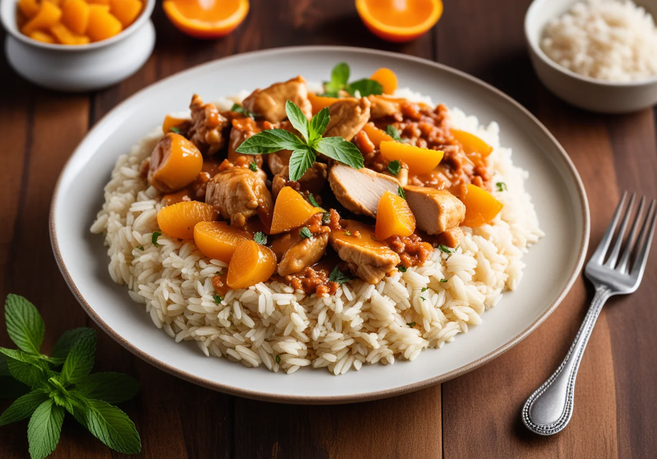 Chicken Ragout with Curry and Apricots