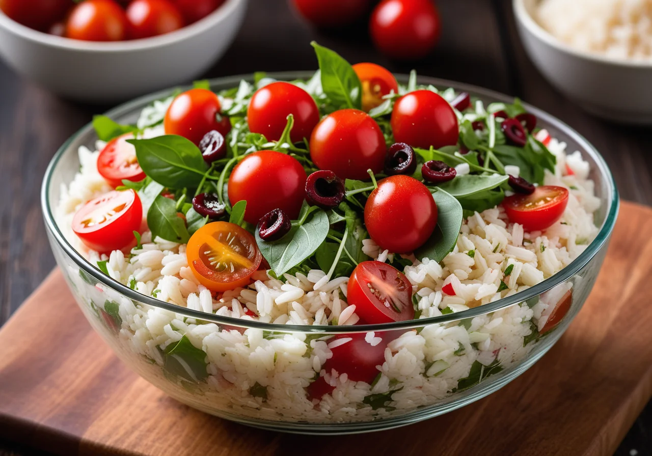 Tuna Rice Salad with Tomatoes