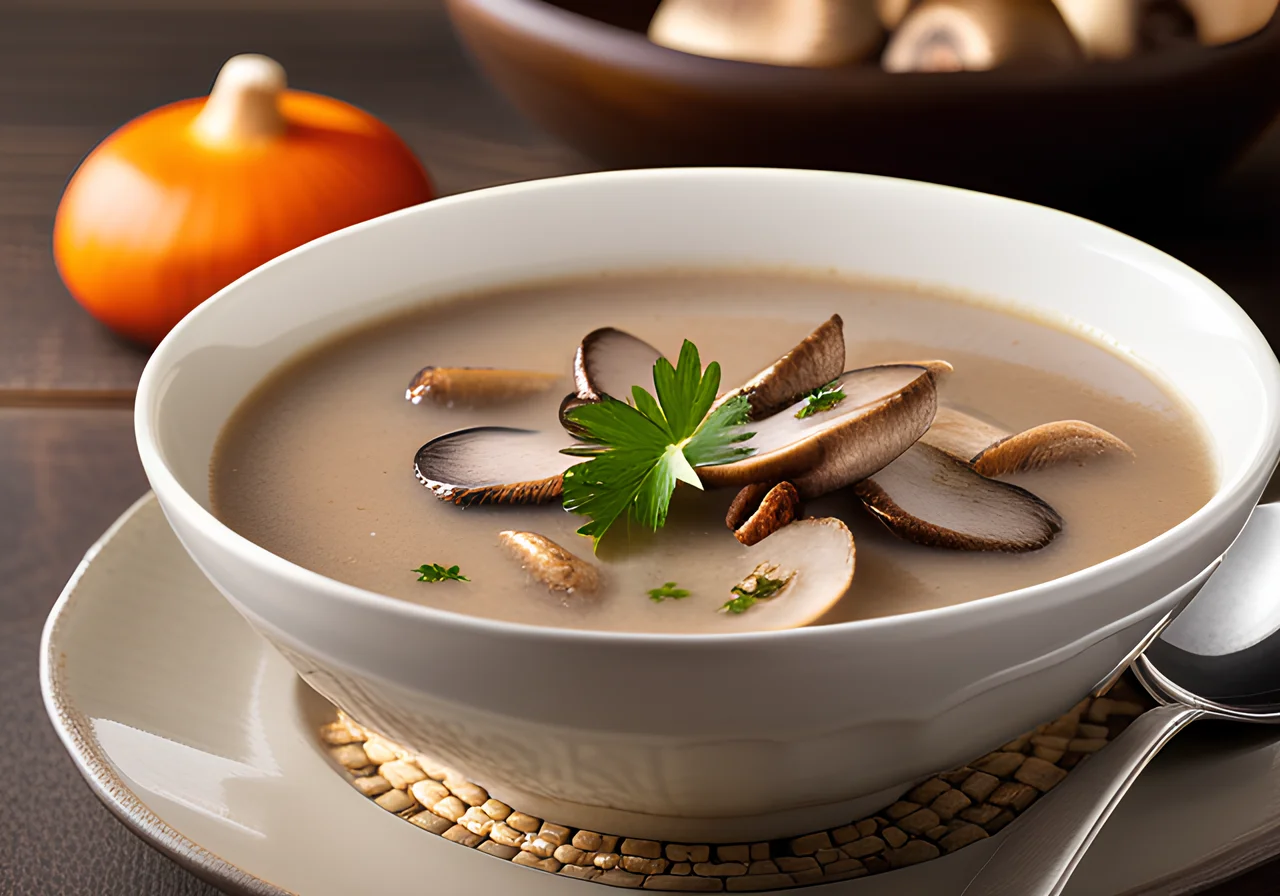 Clear Mushroom Soup