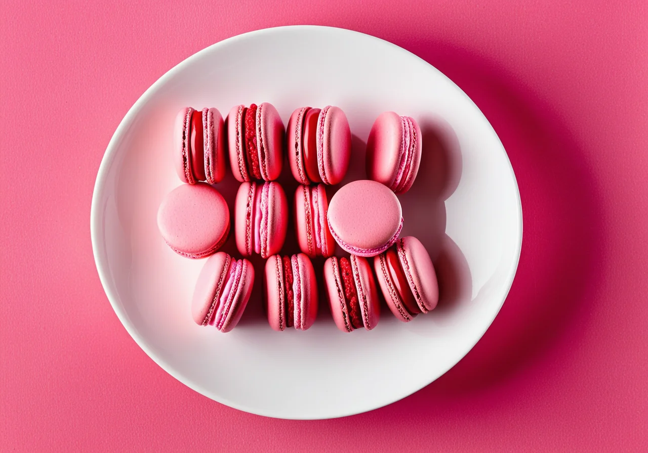 Macarons with Berry Gelée