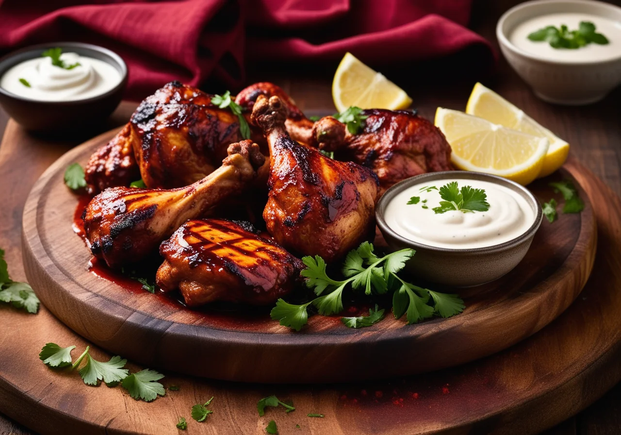 Tandoori Chicken with Sauce