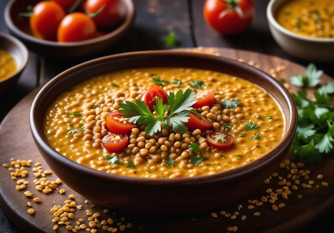 Linsen-Kichererbsen-Dal