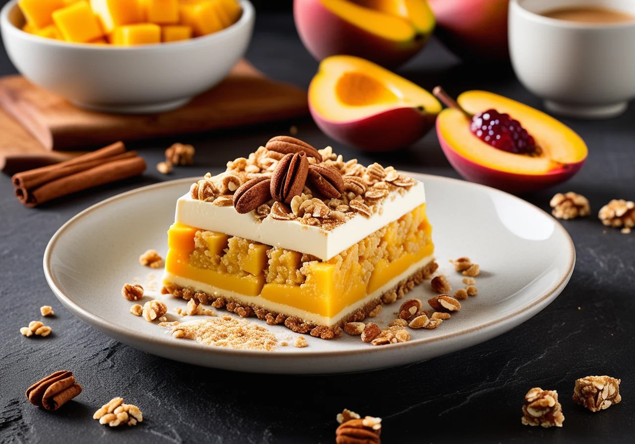 Mango Crumble with Cinnamon