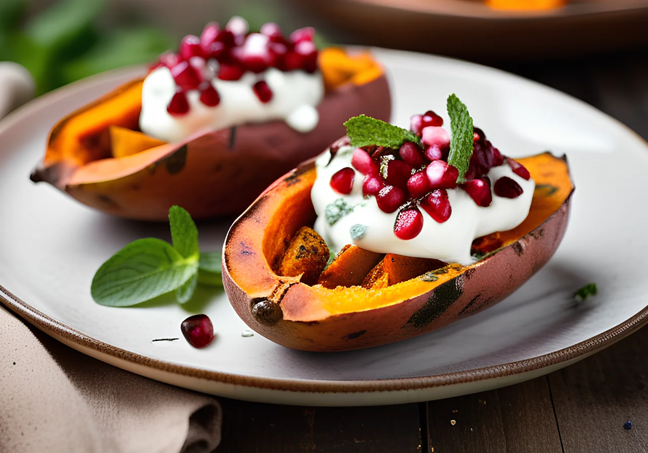 Grilled Stuffed Sweet Potatoes
