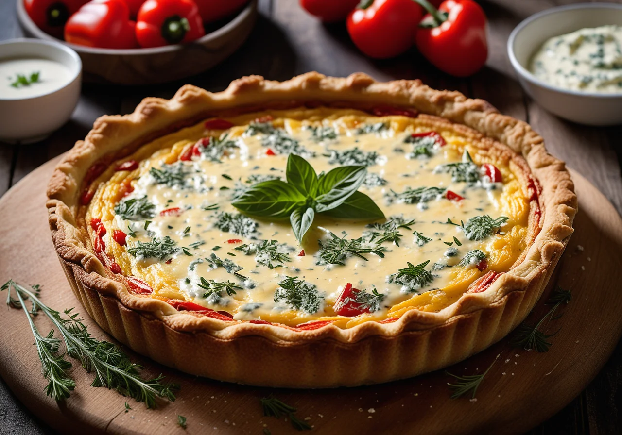 Vegetable Quiche with Roquefort