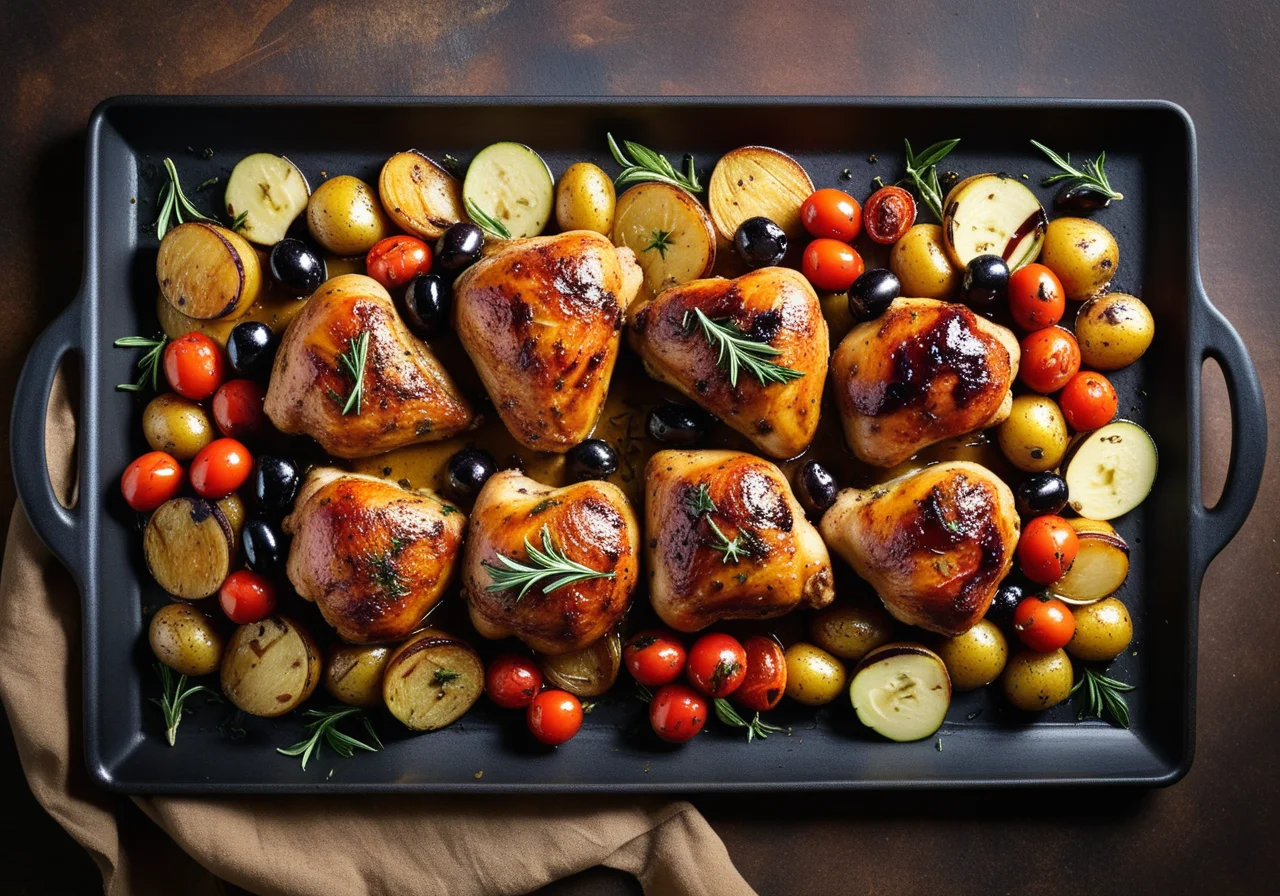 Oven Chicken with Vegetables