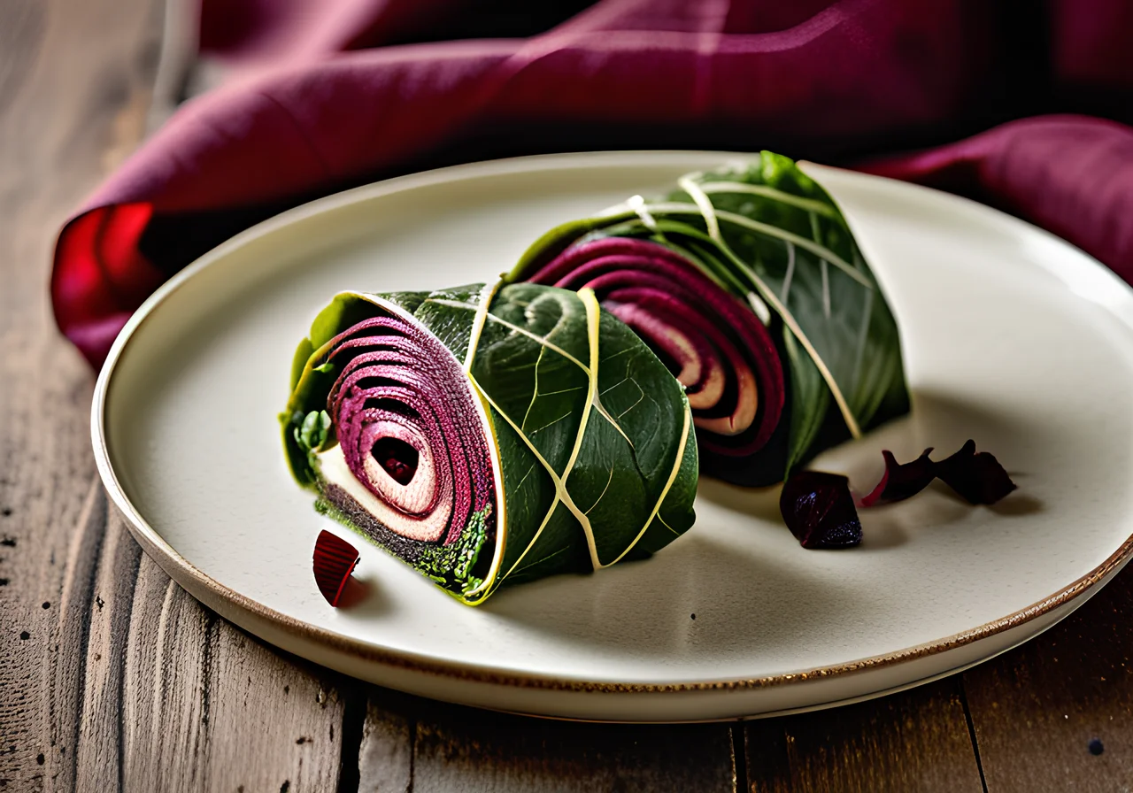Swiss Chard Vegetable Wraps