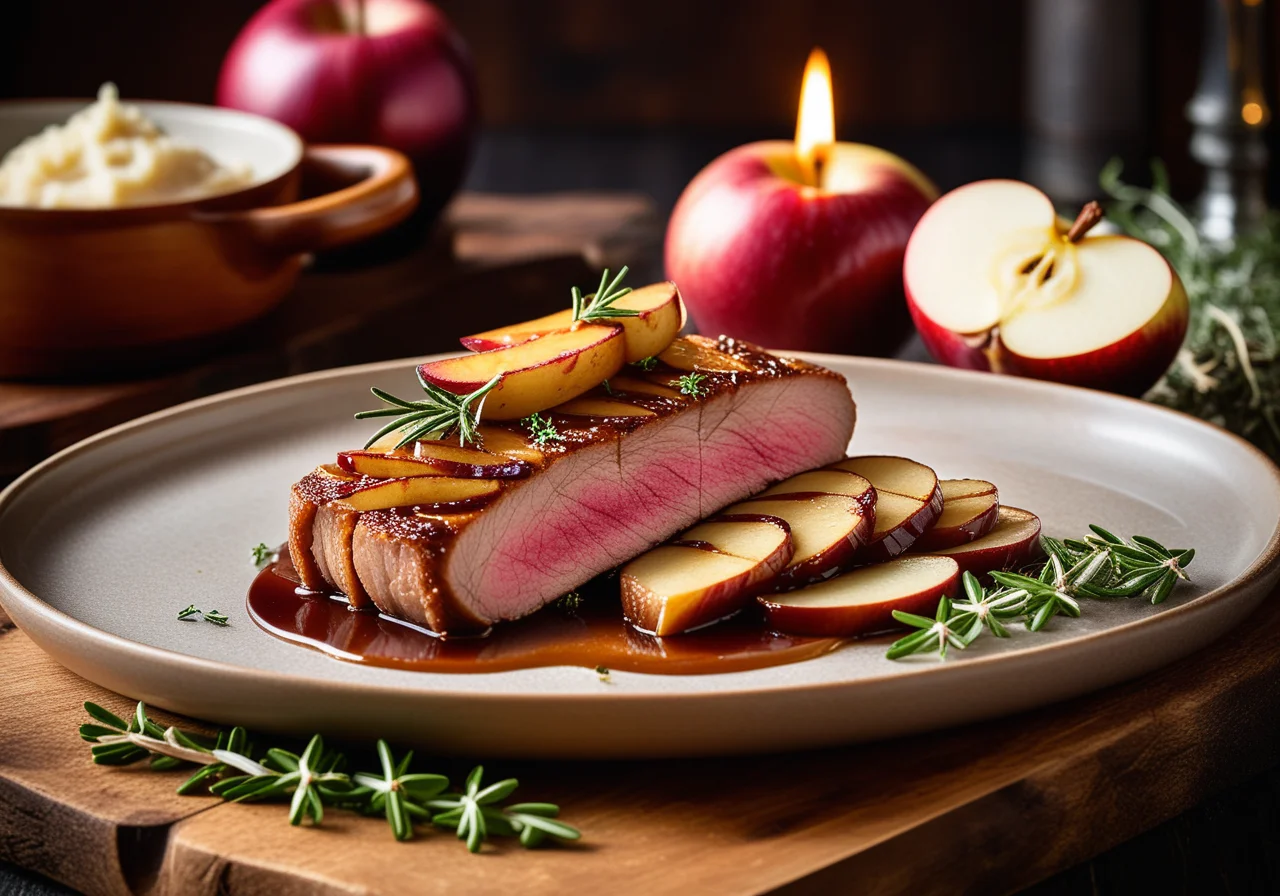 Duck Breast with Apples and Onions