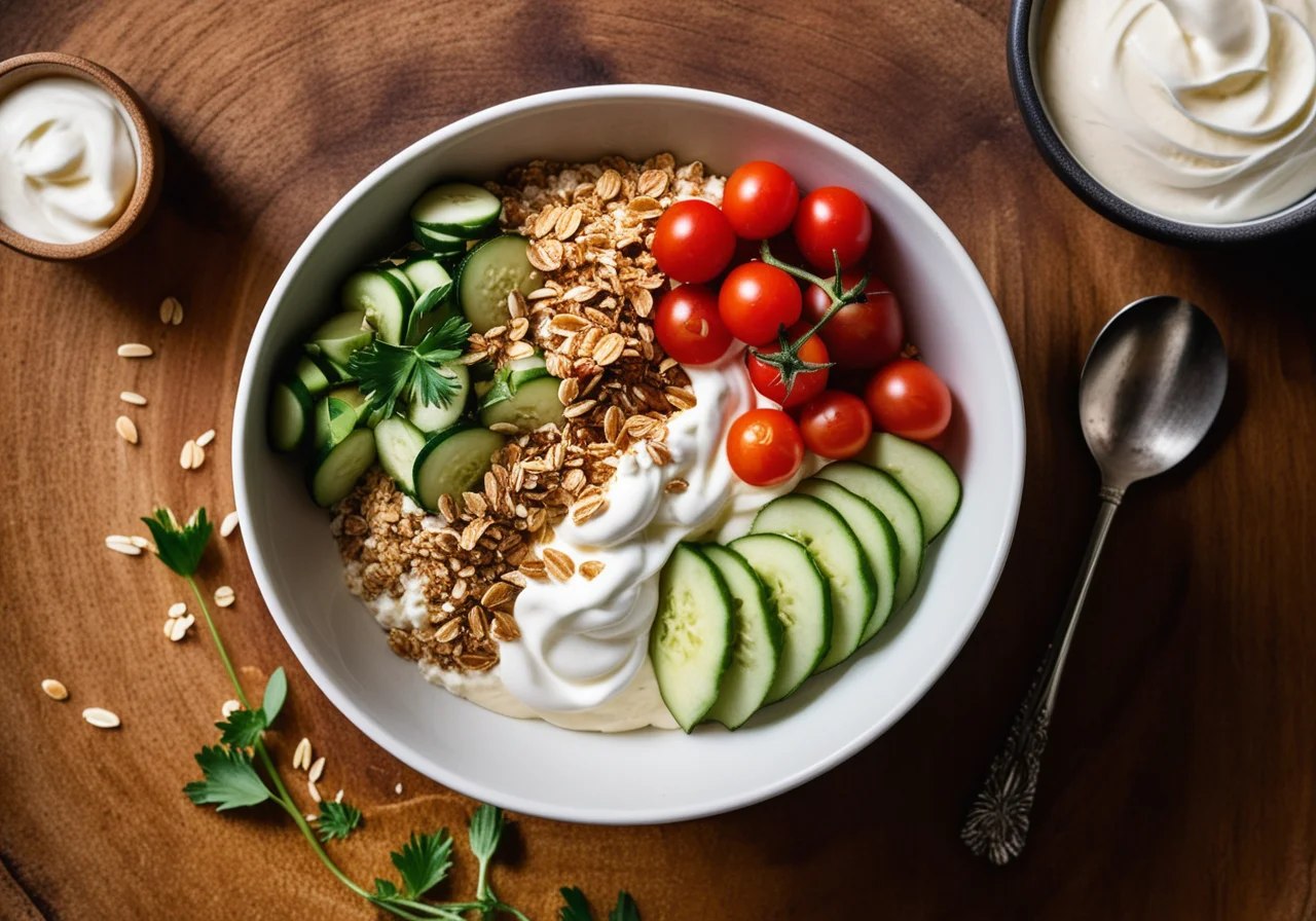 Spicy Lupine Muesli with Cottage Cheese