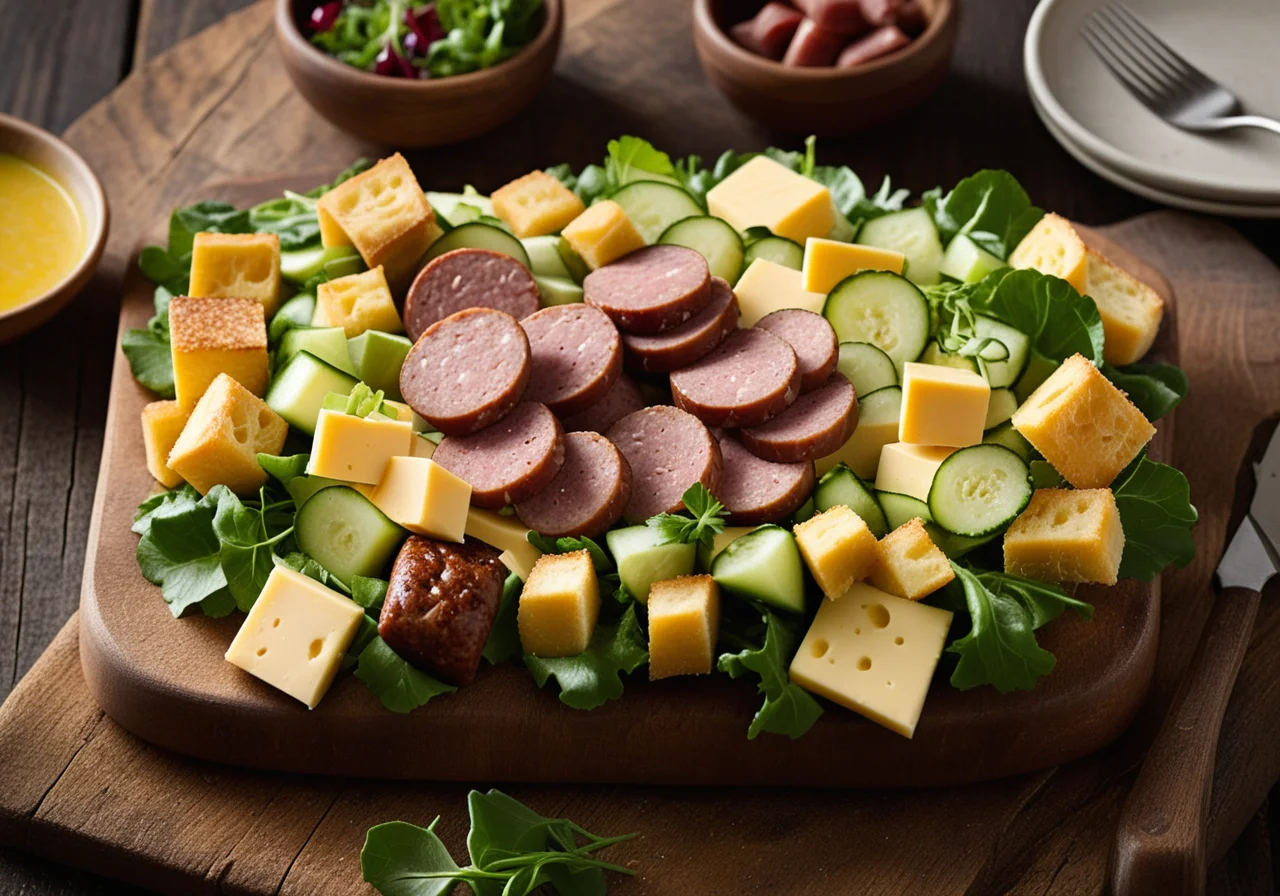 Wurst-Käsesalat