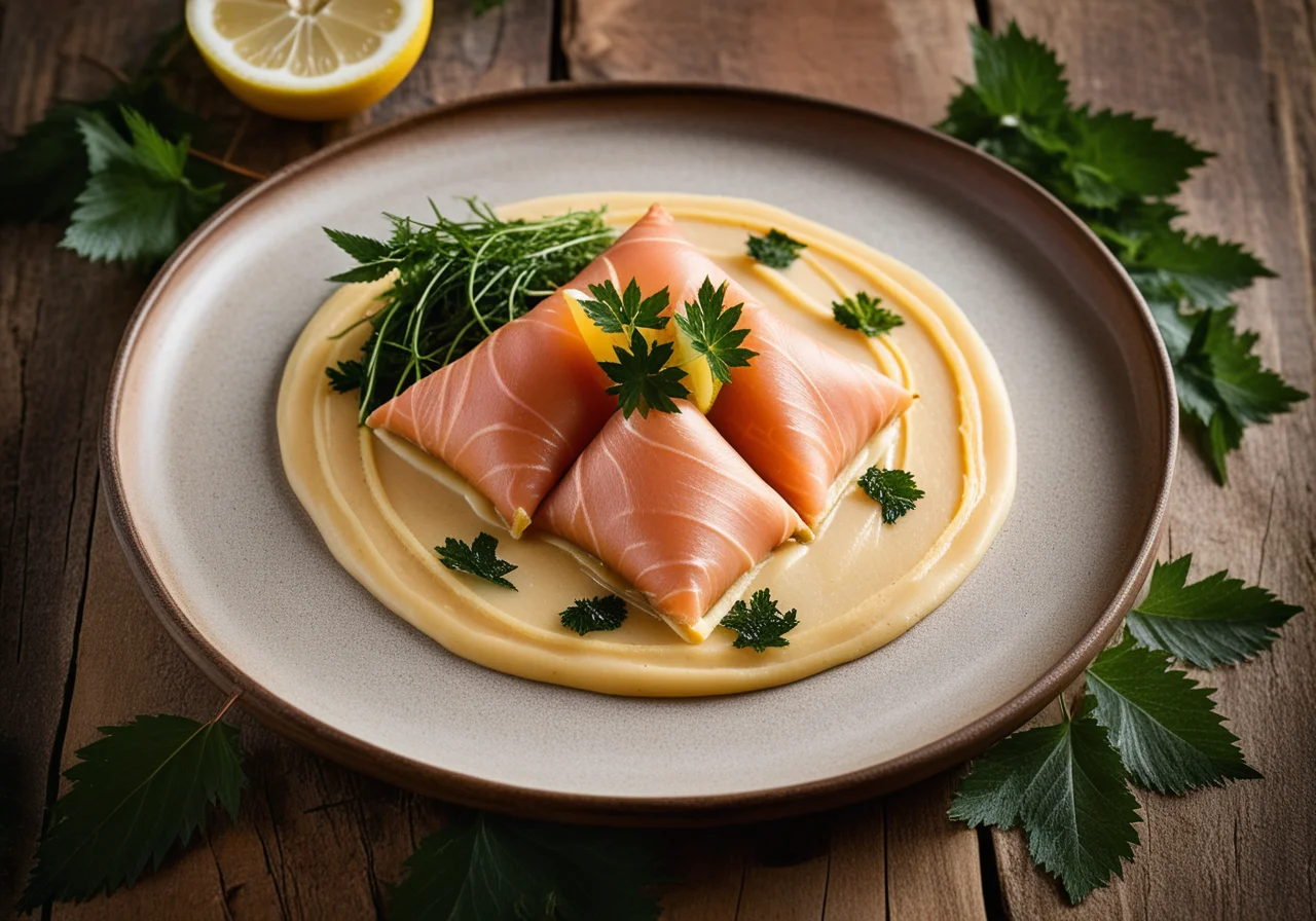 Crepe with Smoked Fish