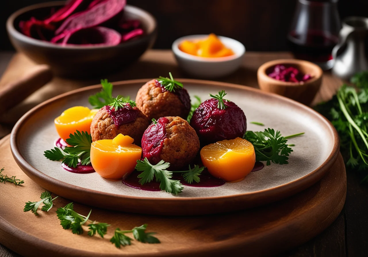 Vegetable with Sausage Balls