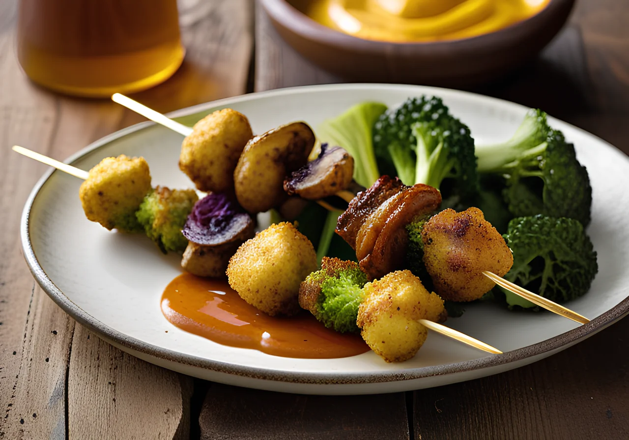 Beer Batter Vegetable Fondue