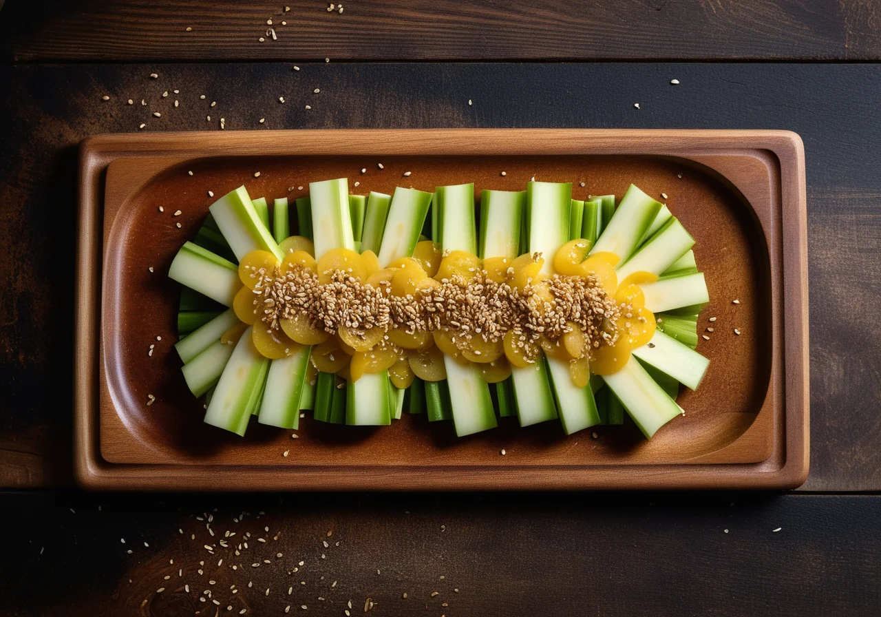 Celery with Buckwheat and Scamorza