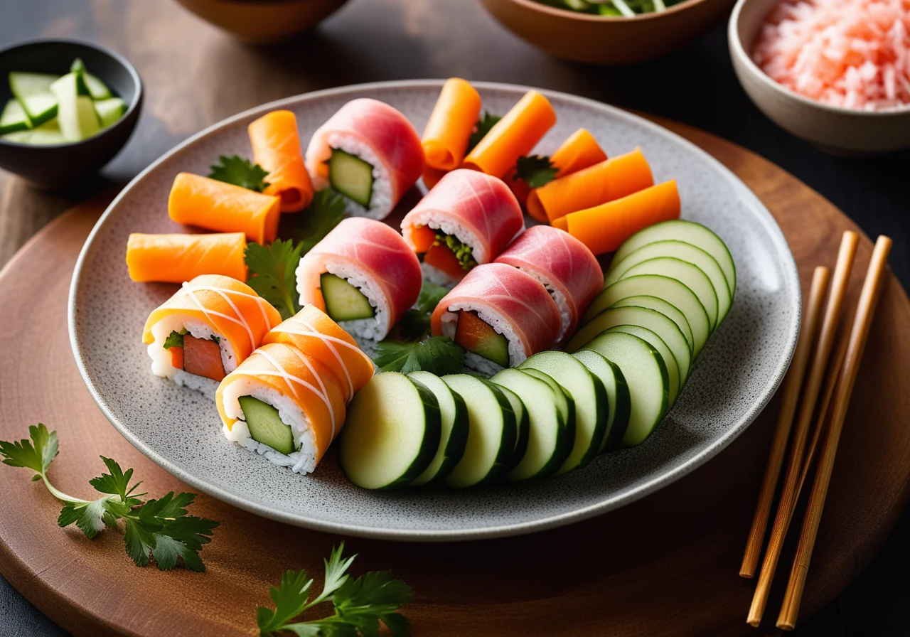 Wraps with Rice and Surimi