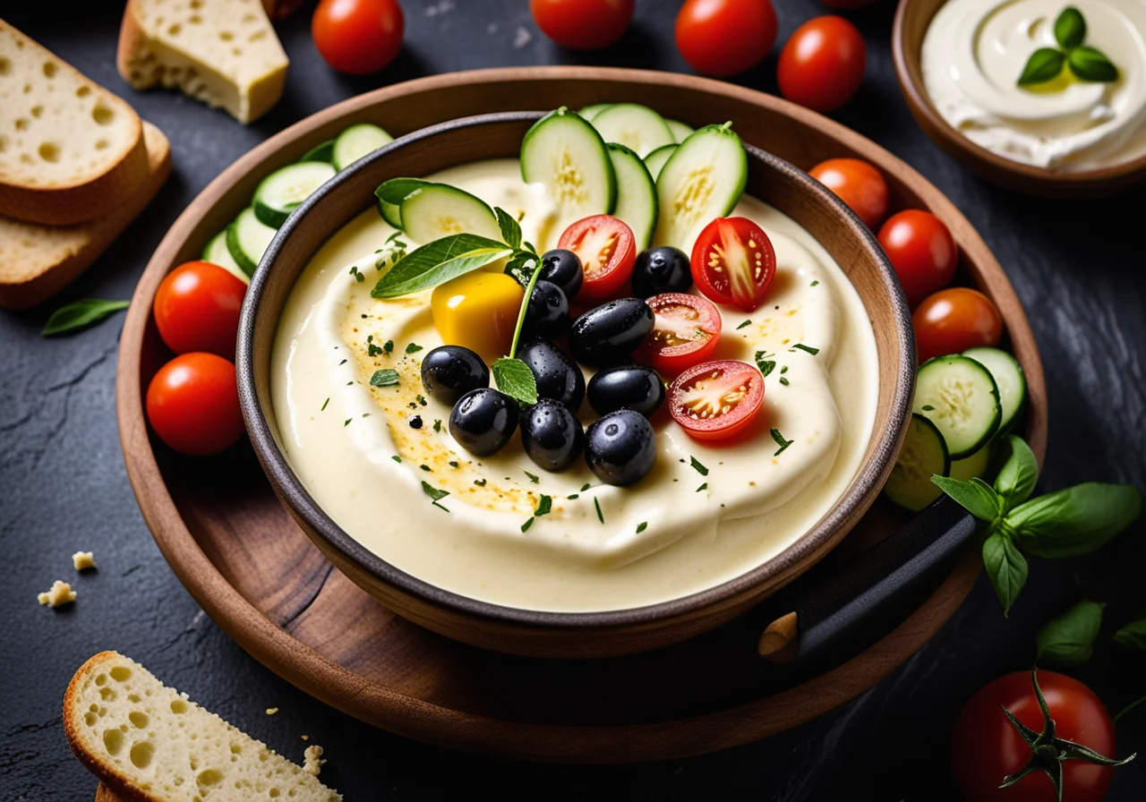 Mediterranean Cheese Fondue