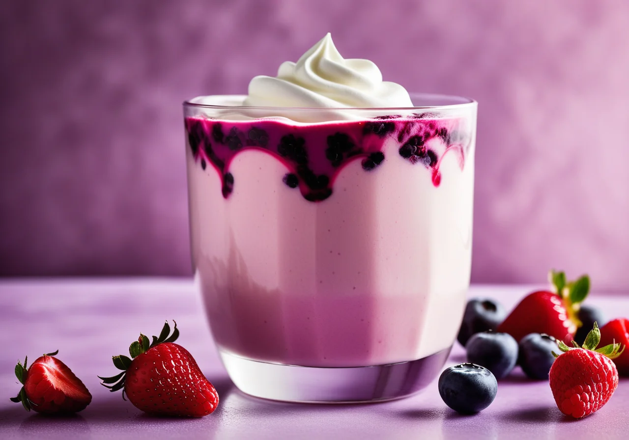 Berry Milk with Greek Yogurt
