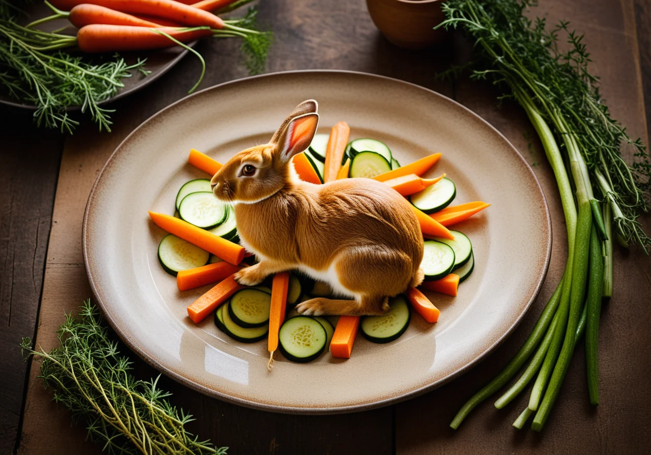 Rabbit with Vegetables en papillote